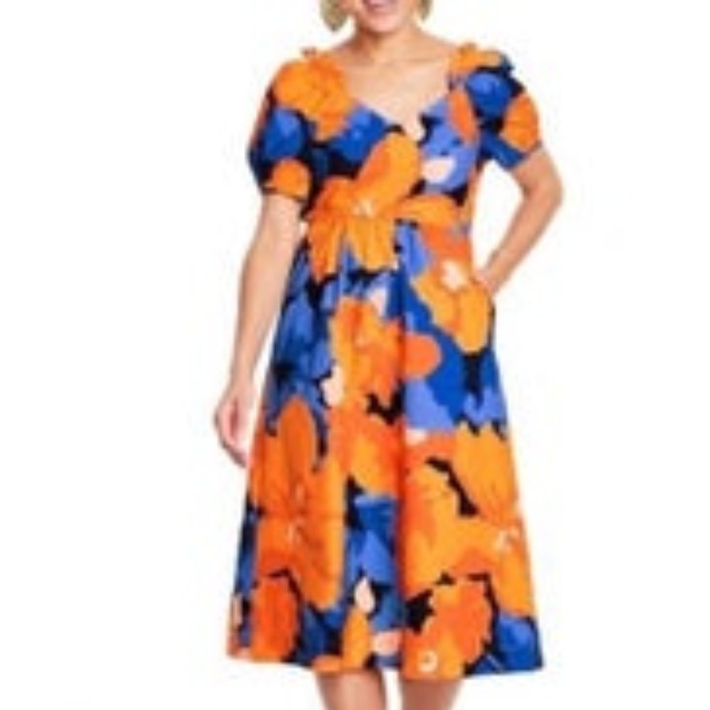 Tabitha Brown  Floral Print Dress   EUC